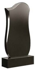 Модель памятника №58 вертикальный, современный, округлый, женский